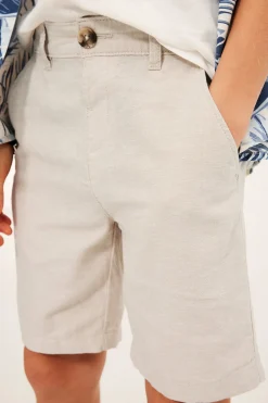 Dressade shorts i linnemix