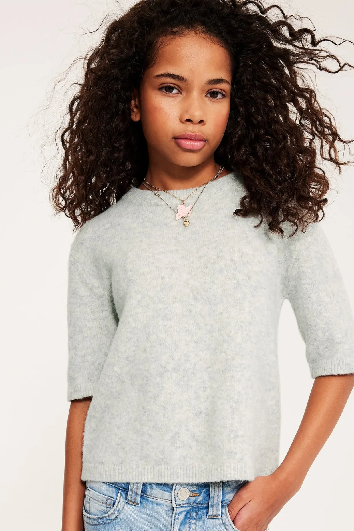 Finstickad t-shirt