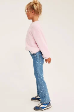 Hjärtmönstrade bootcut jeggings
