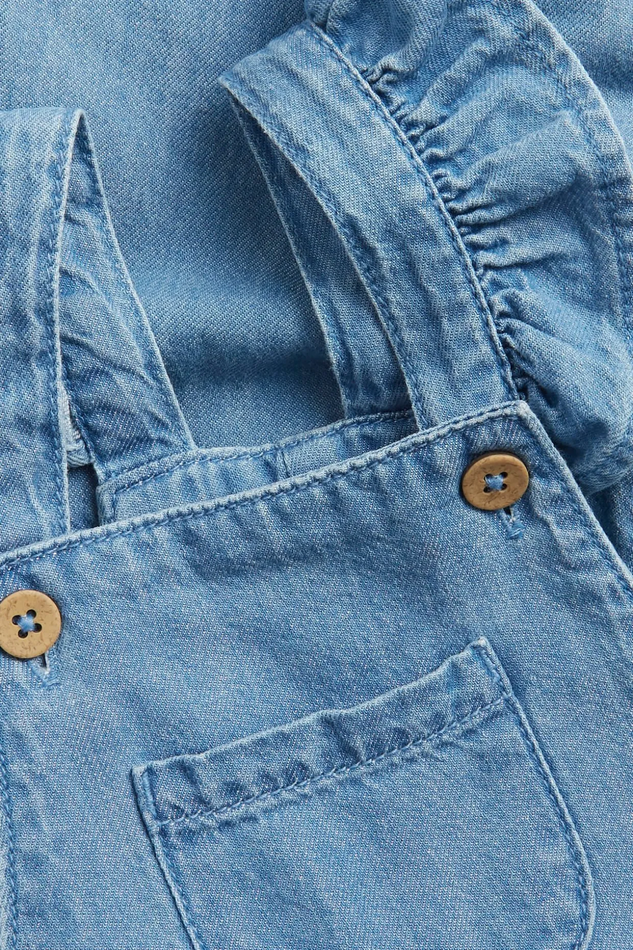 Hängselbyxor i denim