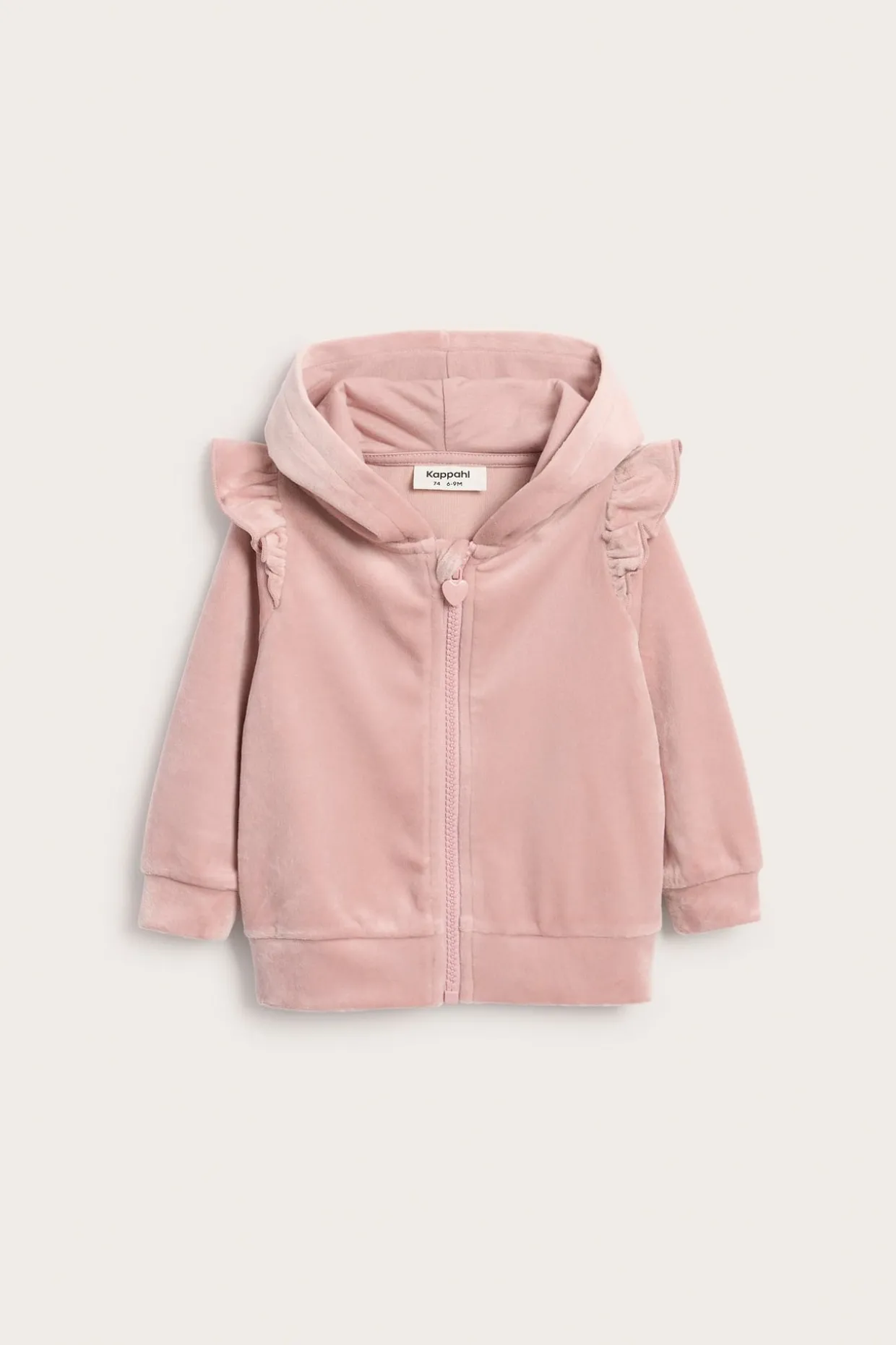 Hoodie i velour