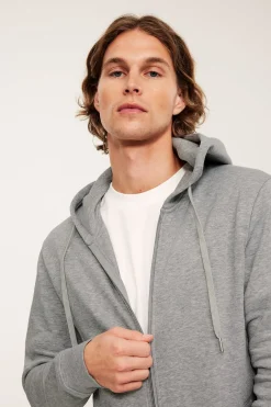 Hoodie med dragkedja