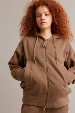 Hoodie med dragkedja