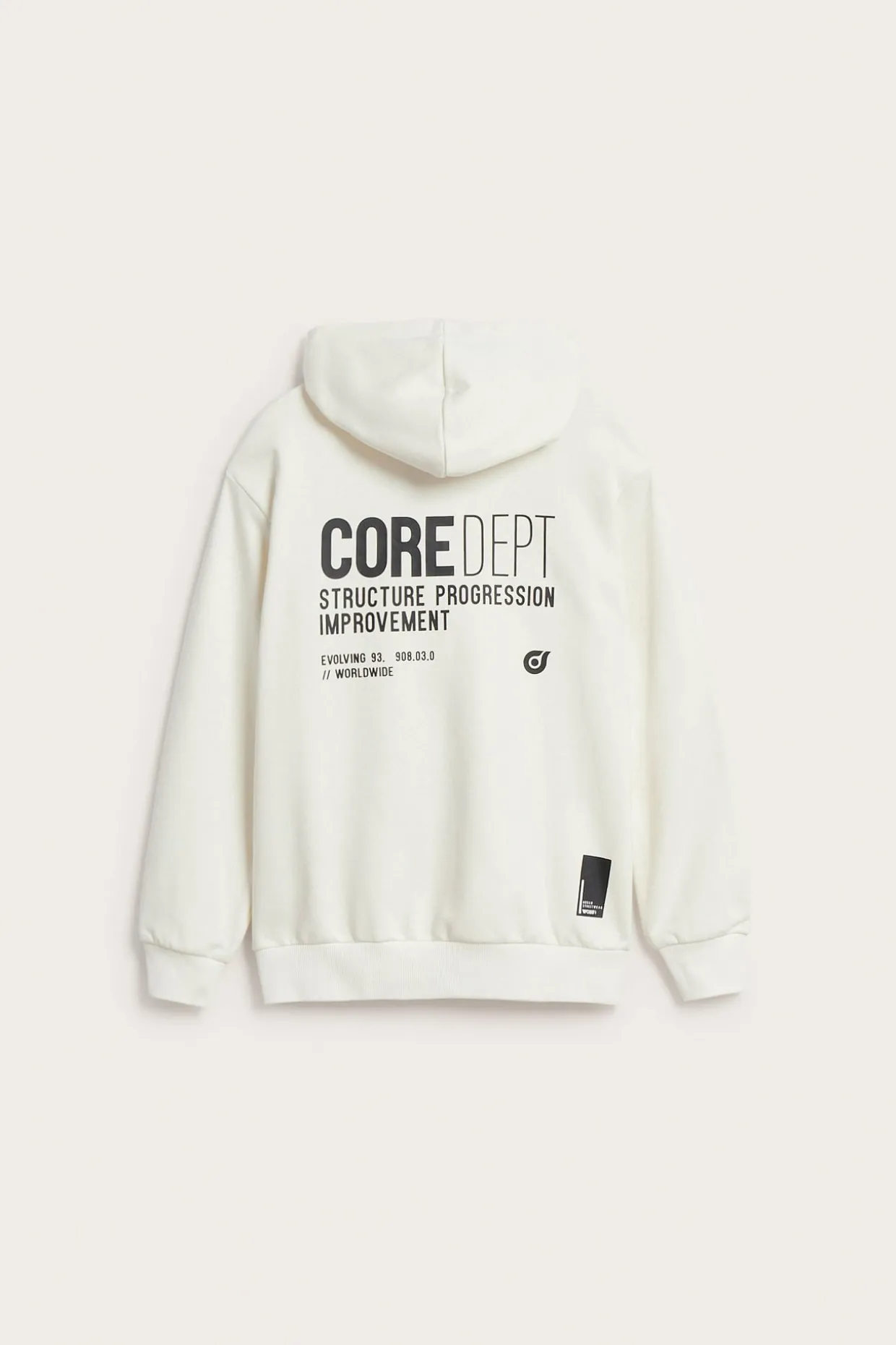 Hoodie med dragkedjedetalj