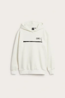 Hoodie med dragkedjedetalj
