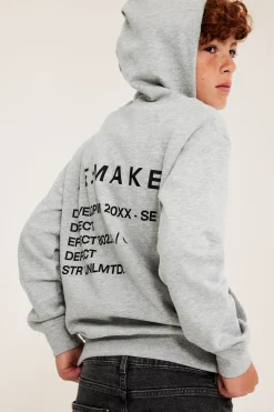 Hoodie med texttryck