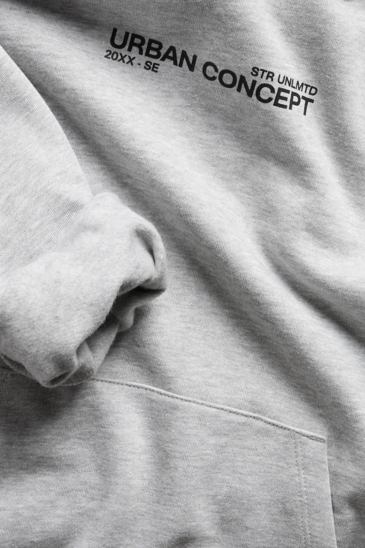Hoodie med texttryck