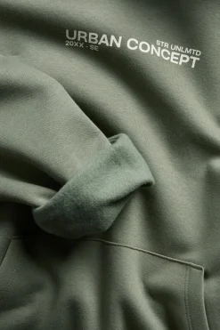 Hoodie med texttryck