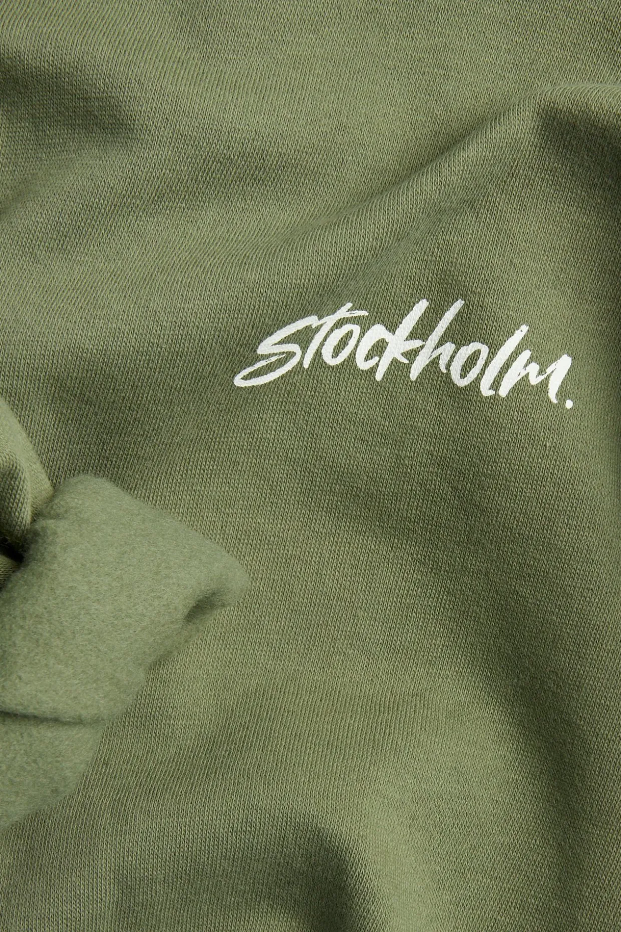Hoodie med tryck
