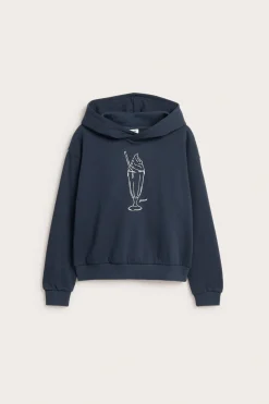 Hoodie med tryck