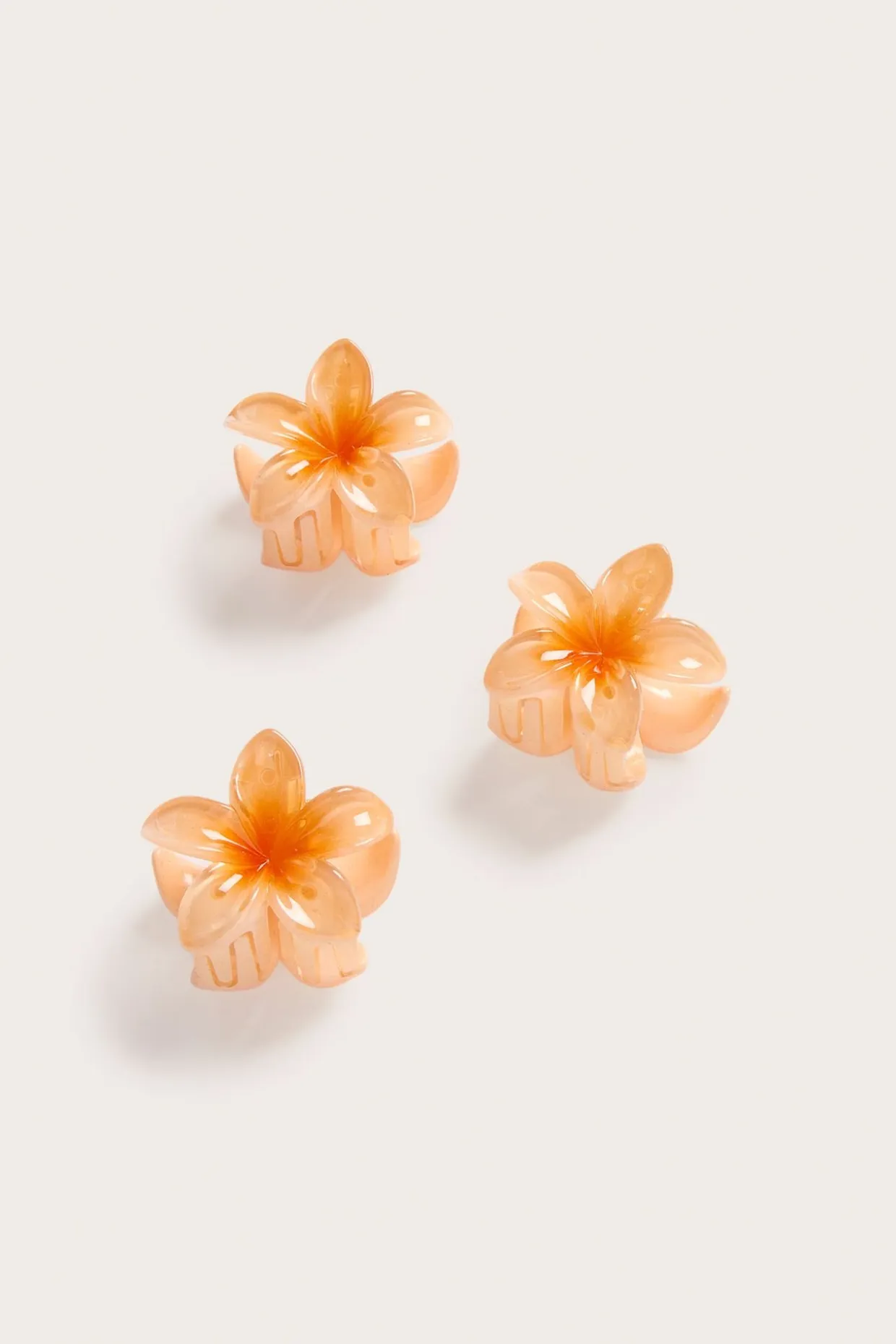 Hårklämmor blomformade 3-pack