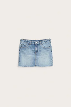 Jeanskjol med låg midja