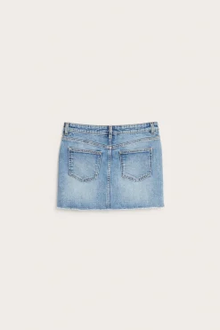 Jeanskjol med låg midja