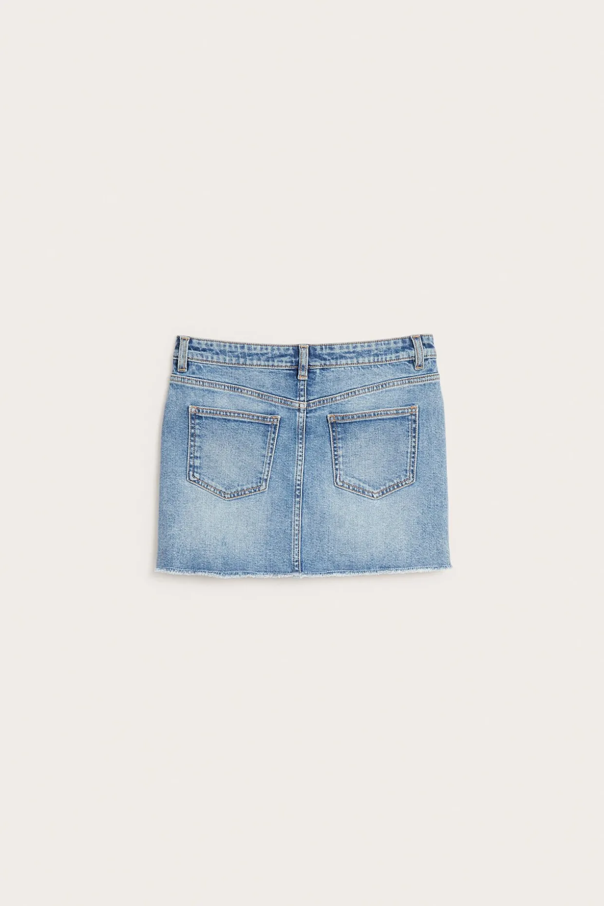 Jeanskjol med låg midja