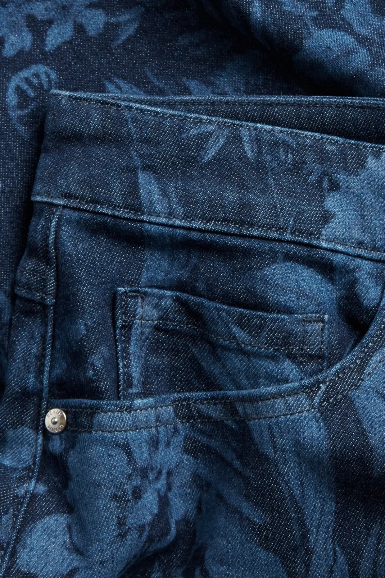 Jeanskjol med mönster