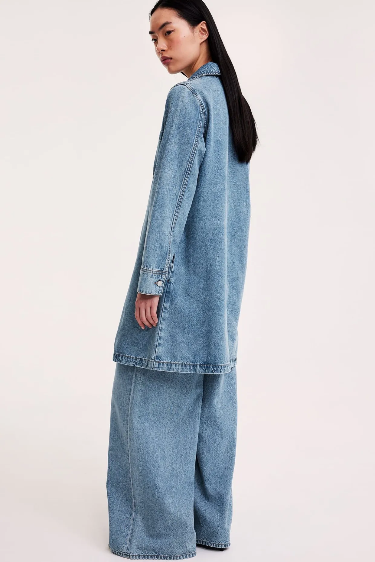 Jeansklänning med fickor