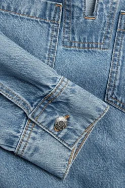 Jeansklänning med fickor