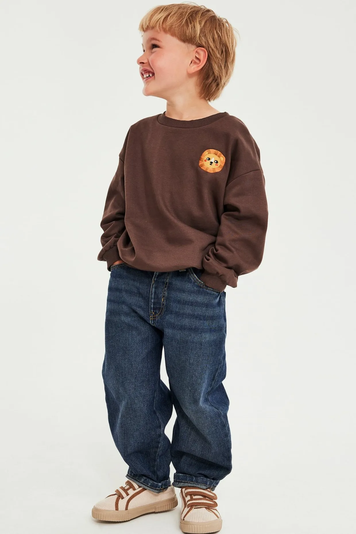 Jeans med barrel fit