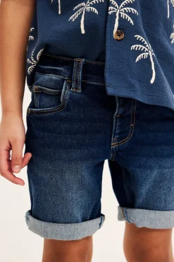 Jeansshorts i denimtrikå