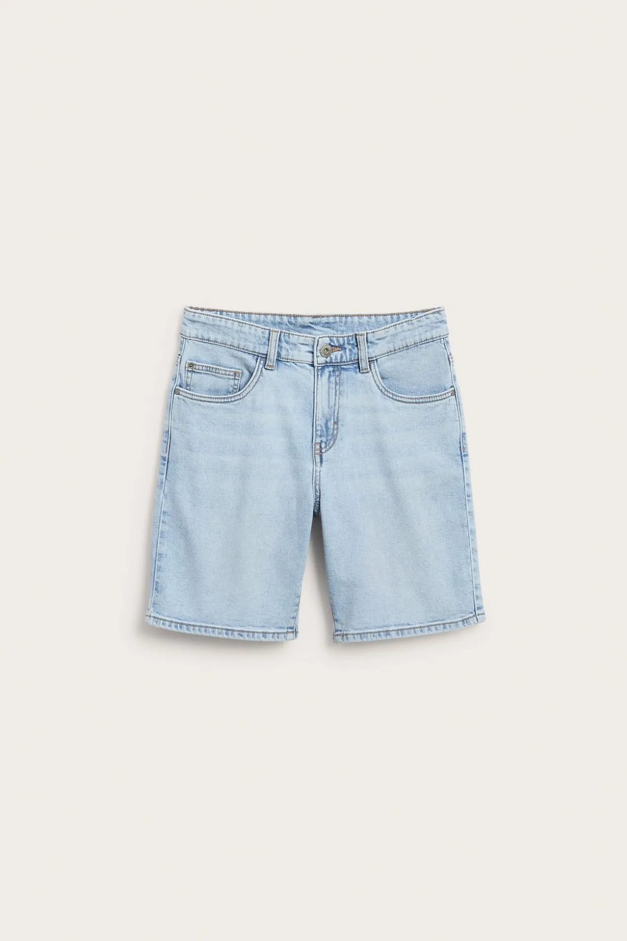 Jeansshorts i stretchig denim