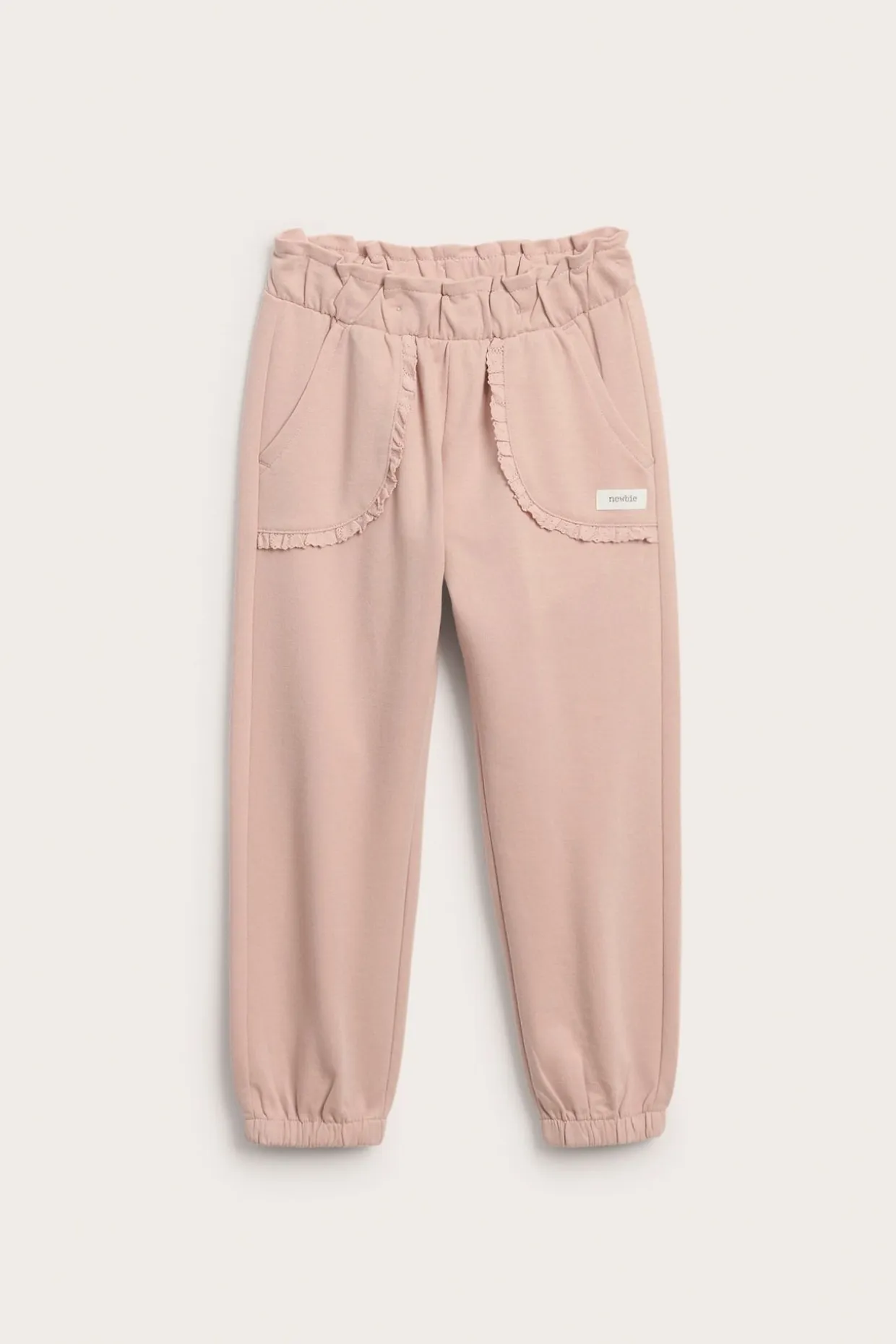 Joggingbyxor med spetsdetaljer