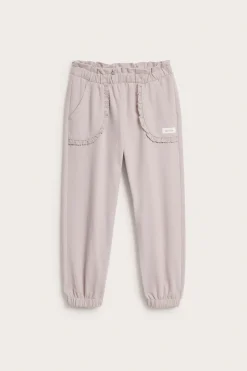 Joggingbyxor med spetsdetaljer