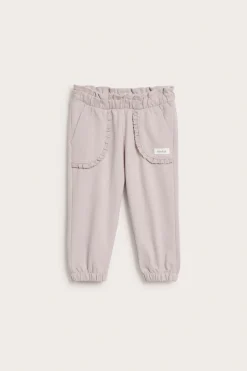 Joggingbyxor med spetsdetaljer