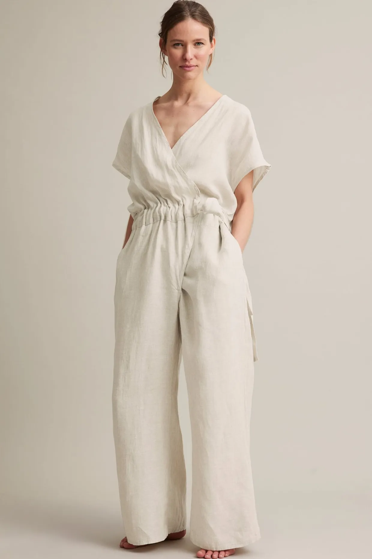 Jumpsuit i linne
