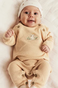 Jumpsuit med broderad kanin