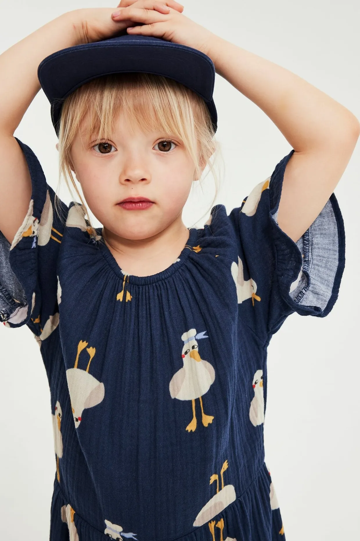 Jumpsuit med fiskmåsar