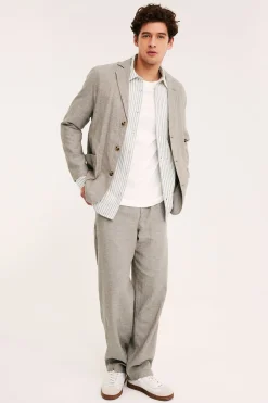 Kavaj i linnemix regular fit