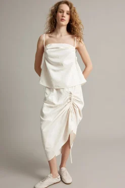 Kjol med draperingsdetalj