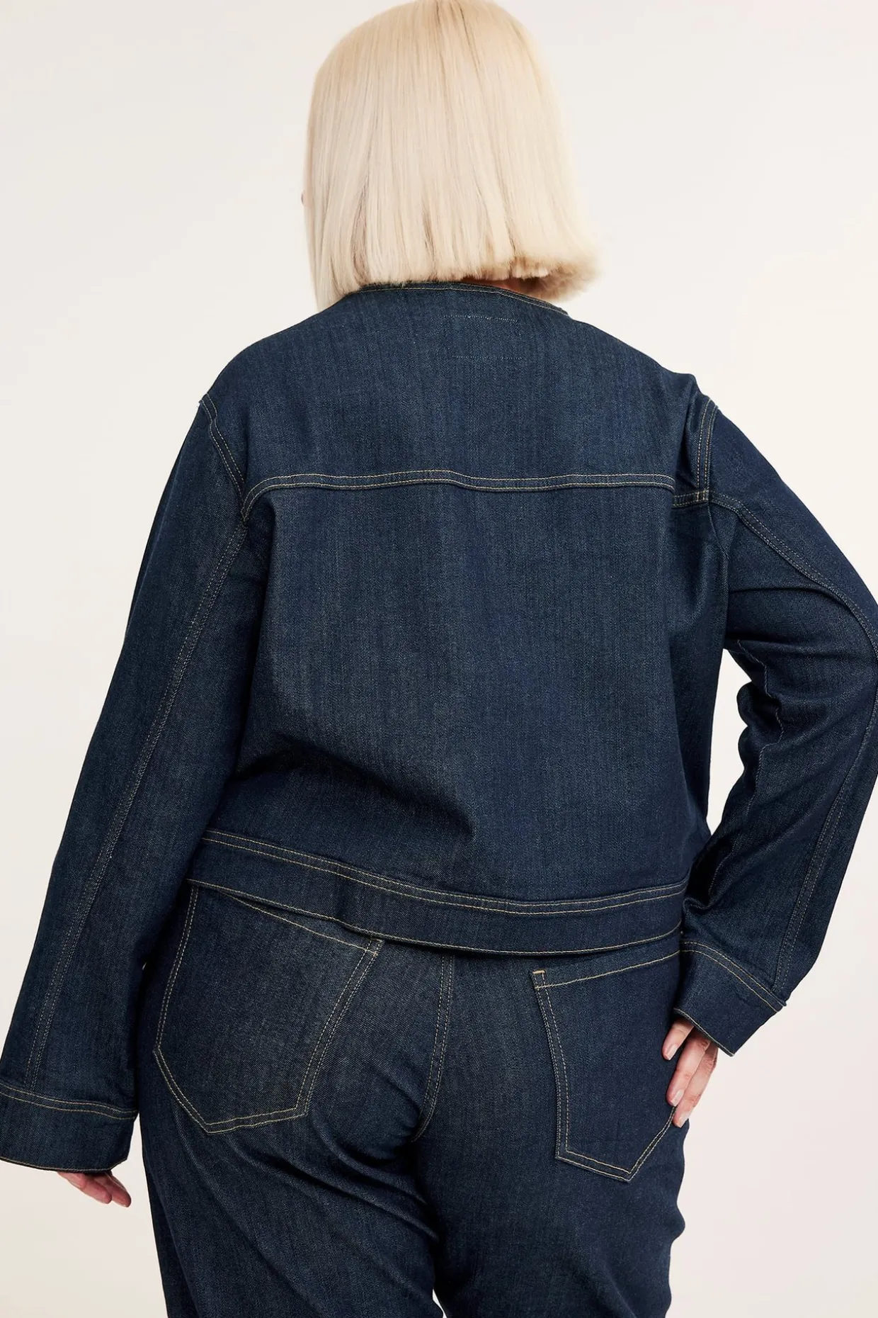 Kort Jeansjacka