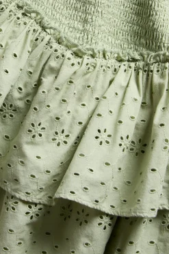 Kort kjol broderie anglaise