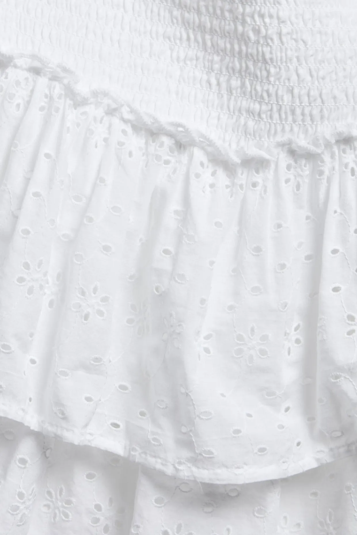 Kort kjol broderie anglaise