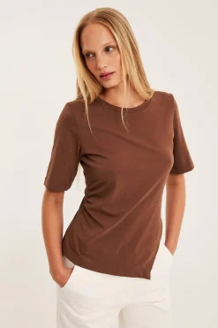 Kortärmad asymmetrisk topp
