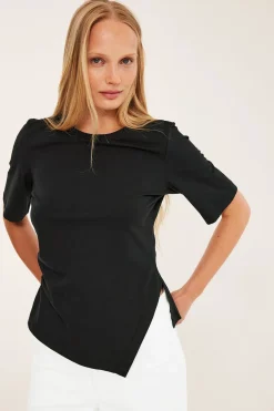 Kortärmad asymmetrisk topp