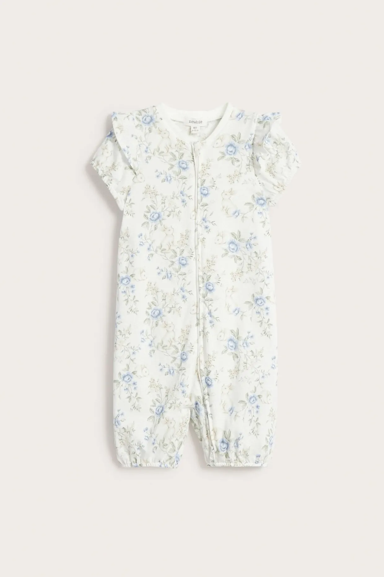 Kortärmad blommig pyjamas
