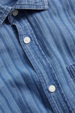 Kortärmad jeansskjorta