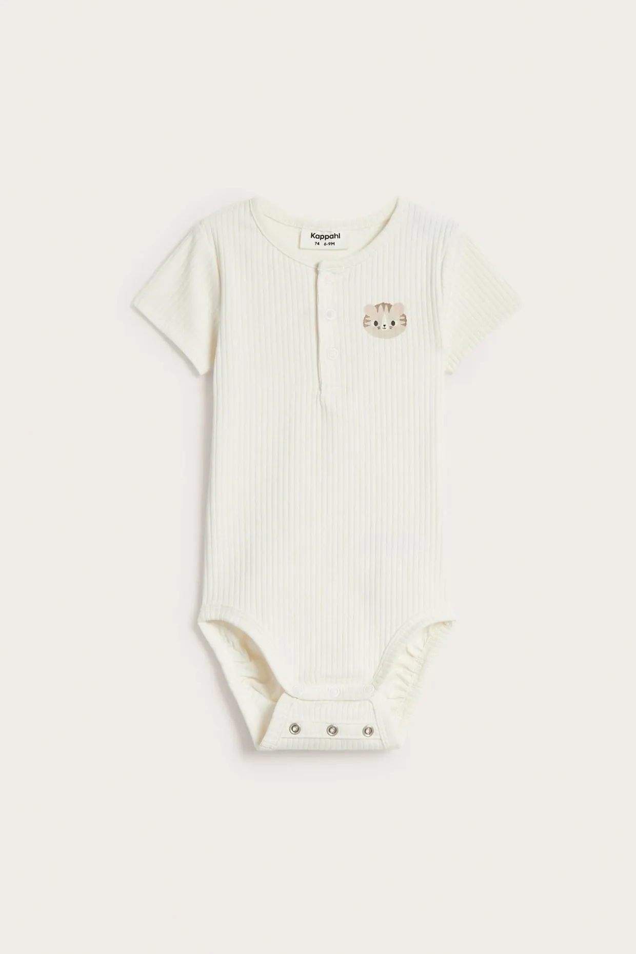 Kortärmad ribbad body