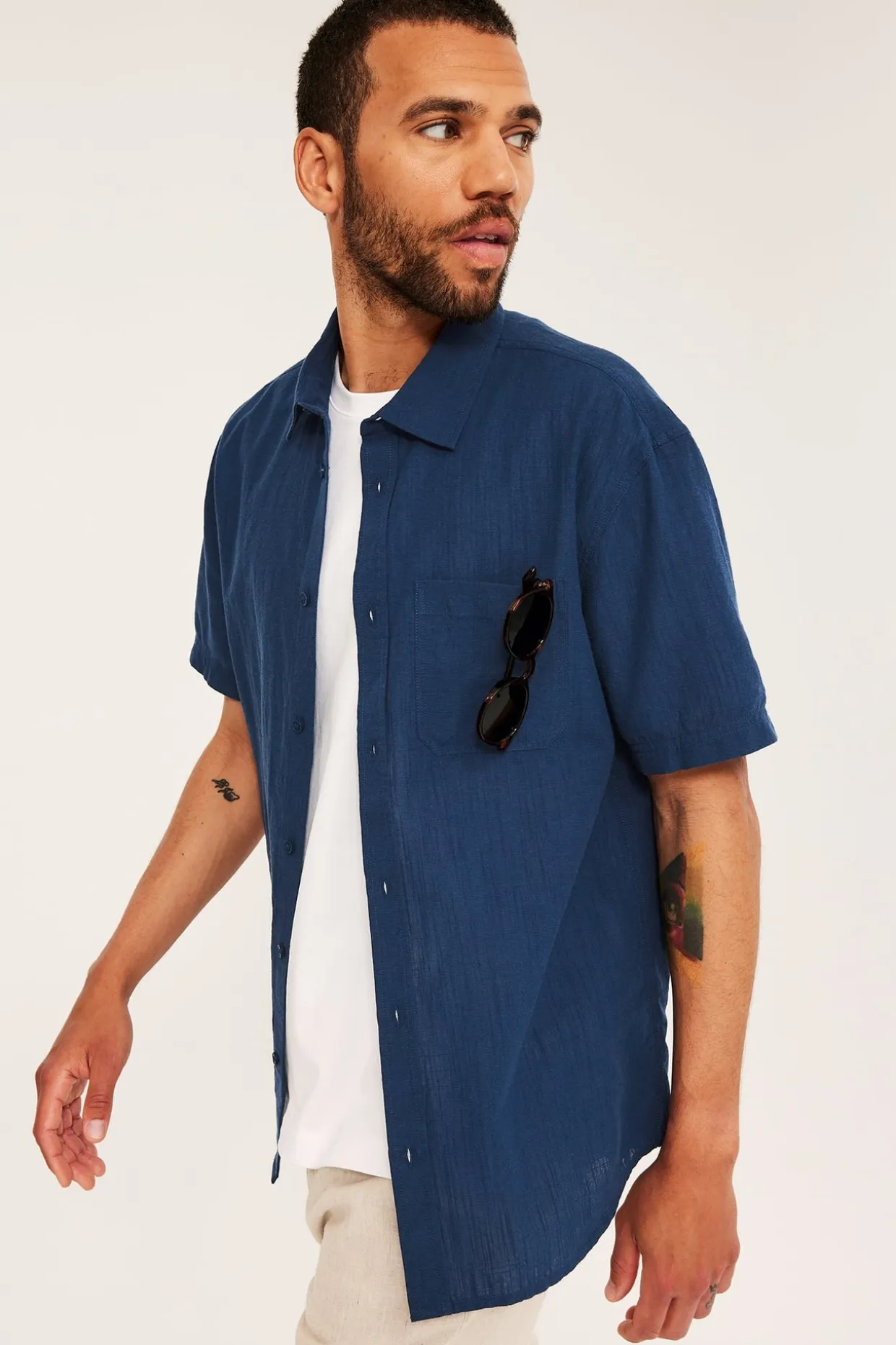Kortärmad skjorta regular fit