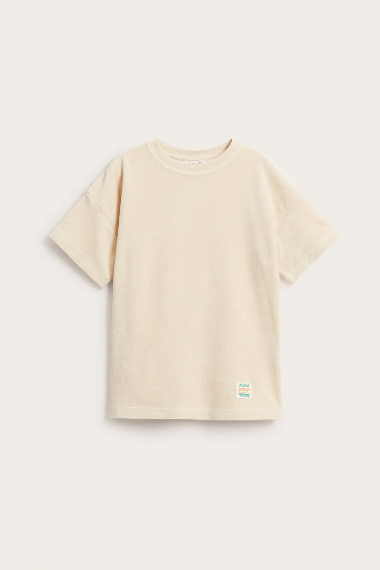 Kortärmad t-shirt i frotté