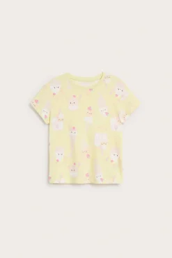 Kortärmad t-shirt med glassprint
