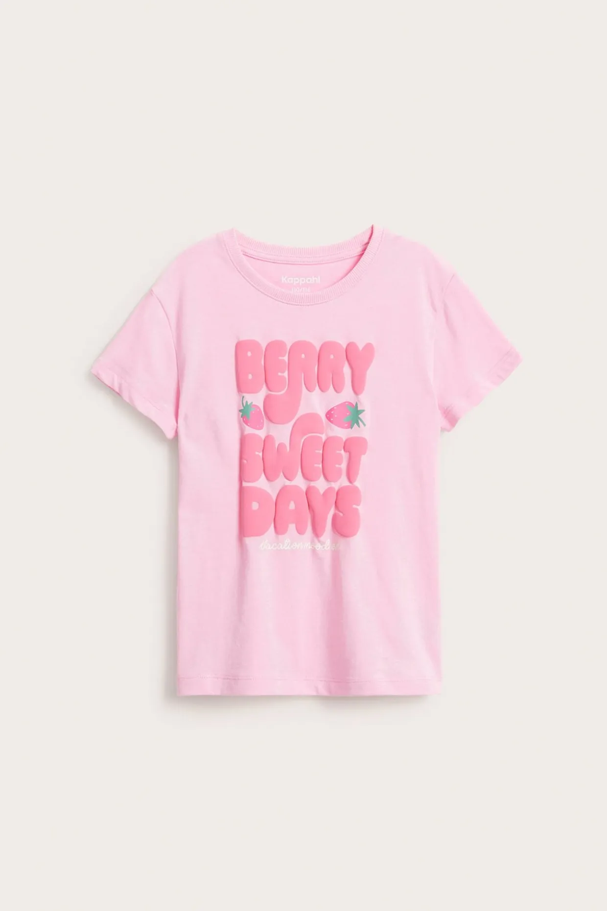 Kortärmad t-shirt med textprint