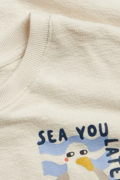 Kortärmad t-shirt med tryck
