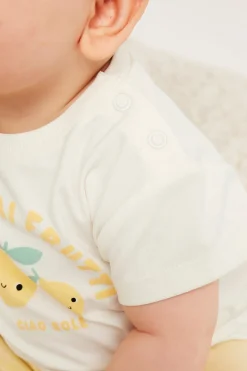 Kortärmad t-shirt med tryck
