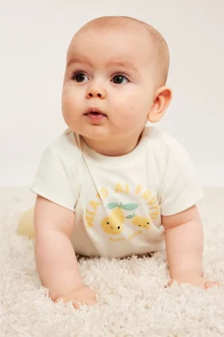 Kortärmad t-shirt med tryck