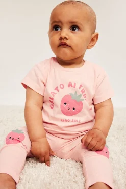 Kortärmad t-shirt med tryck