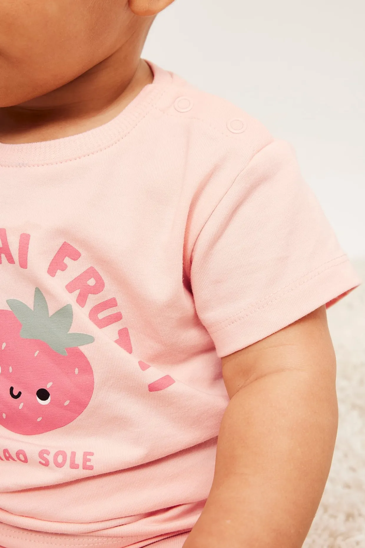 Kortärmad t-shirt med tryck