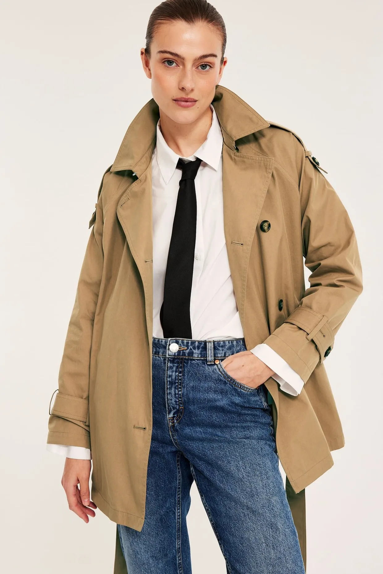 Kort trenchcoat